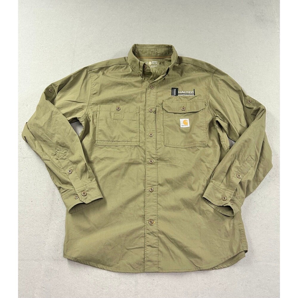 Carhartt Force Ridgefield Vented Long Sleeve Relaxed Fit Shirt Men's Medium